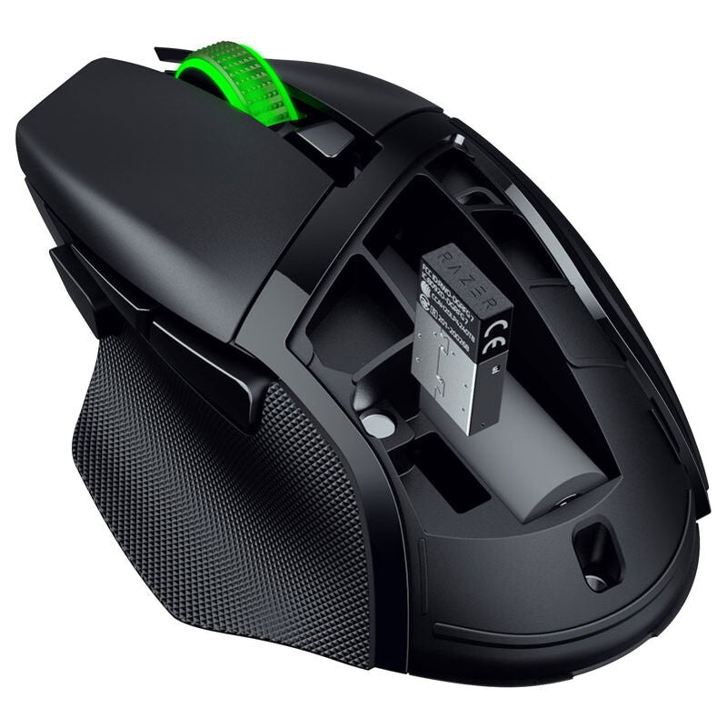 Sideprofil av Razer Basilisk V3 X HyperSpeed trådløs gamingmus