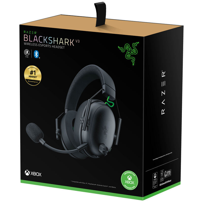 Razer BlackShark V3 trådløst gamingheadset for Xbox svart med eske