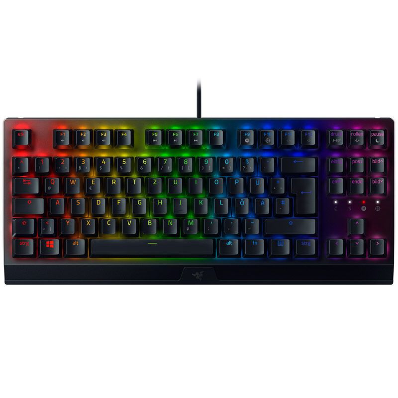Razer BlackWidow V3 TKL gamingtastatur Green Switch RGB bakside