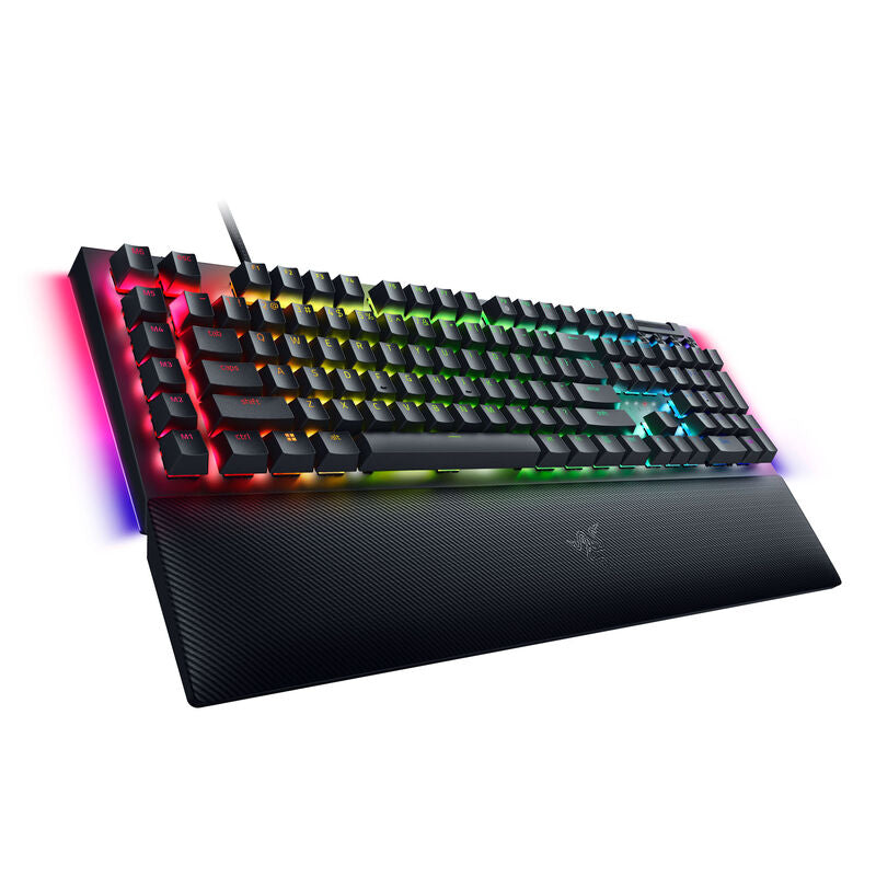Razer BlackWidow V4 gamingtastatur mekanisk Yellow Switch RGB svart forfra