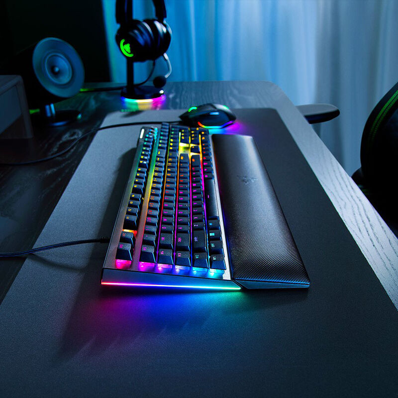 Tastaturkapsler på Razer BlackWidow V4 gamingtastatur mekanisk Green Switch svart