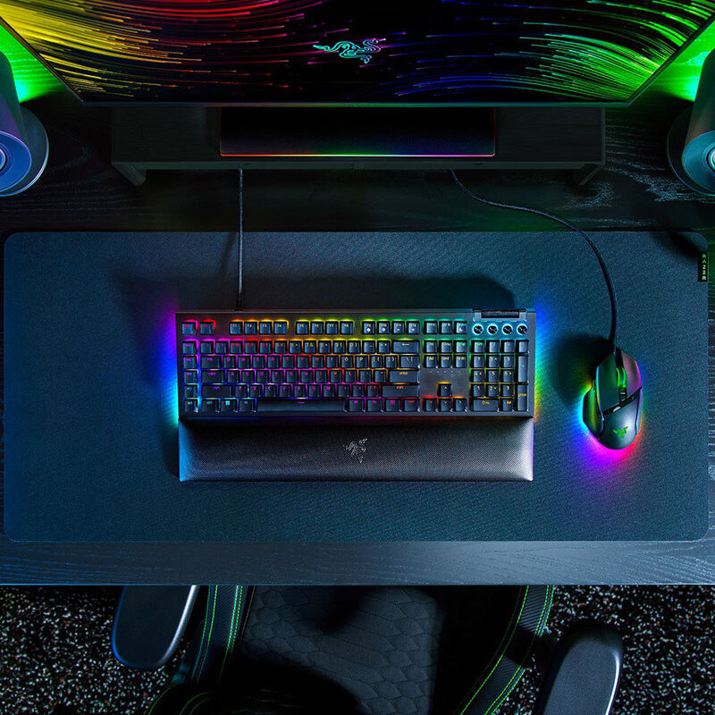 Makrotaster på Razer BlackWidow V4 gamingtastatur mekanisk Green Switch svart