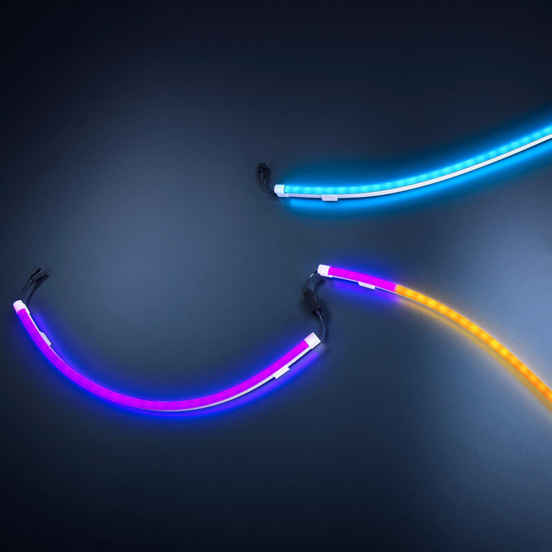 Razer Chroma Light Strip Expansion Kit nærbilde av LED-lys