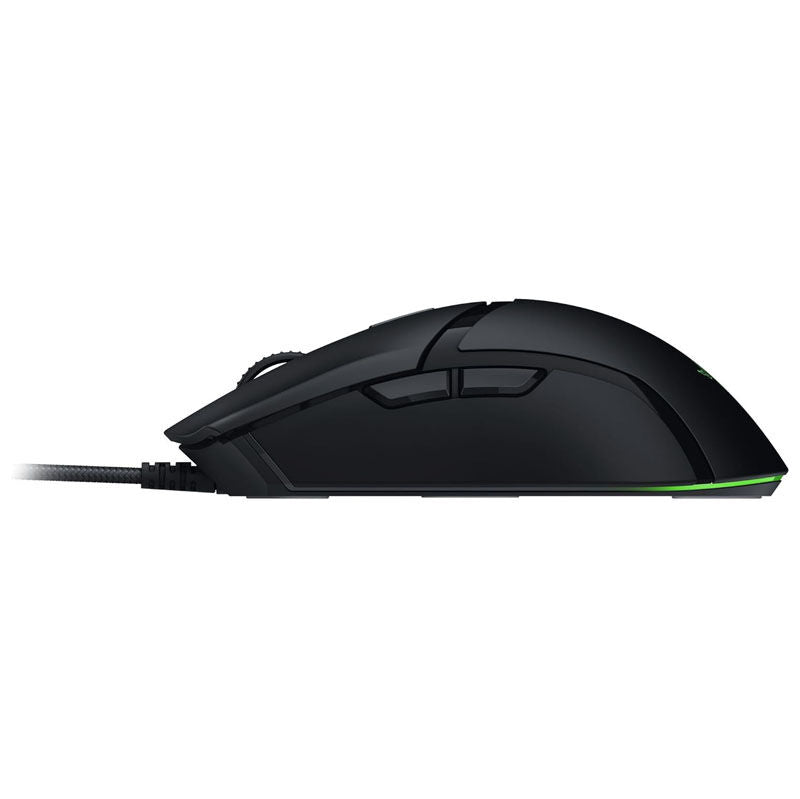 Detalj av scrollhjul på Razer Cobra kablet gamingmus