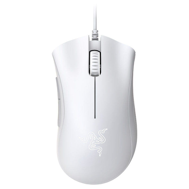 Razer DeathAdder Essential kablet gamingmus 6400 DPI hvit bakside