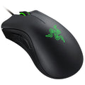Razer DeathAdder Essential gamingmus forfra med RGB-belysning