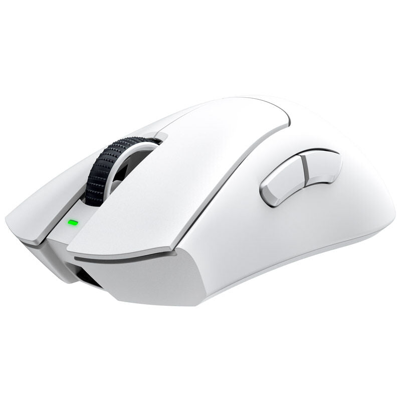Razer DeathAdder V3 Pro trådløs gamingmus 30K DPI hvit forfra