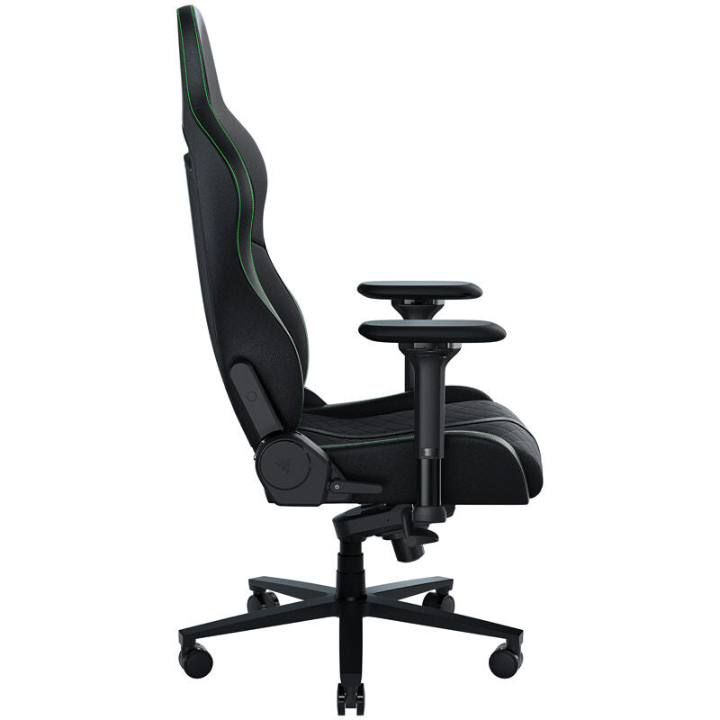 Razer Enki gamingstol svart grønn detalj av armlener