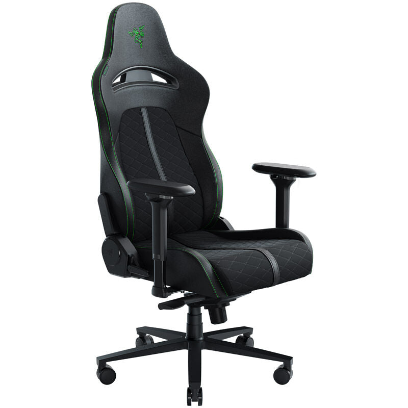 Razer Enki gamingstol svart grønn forfra