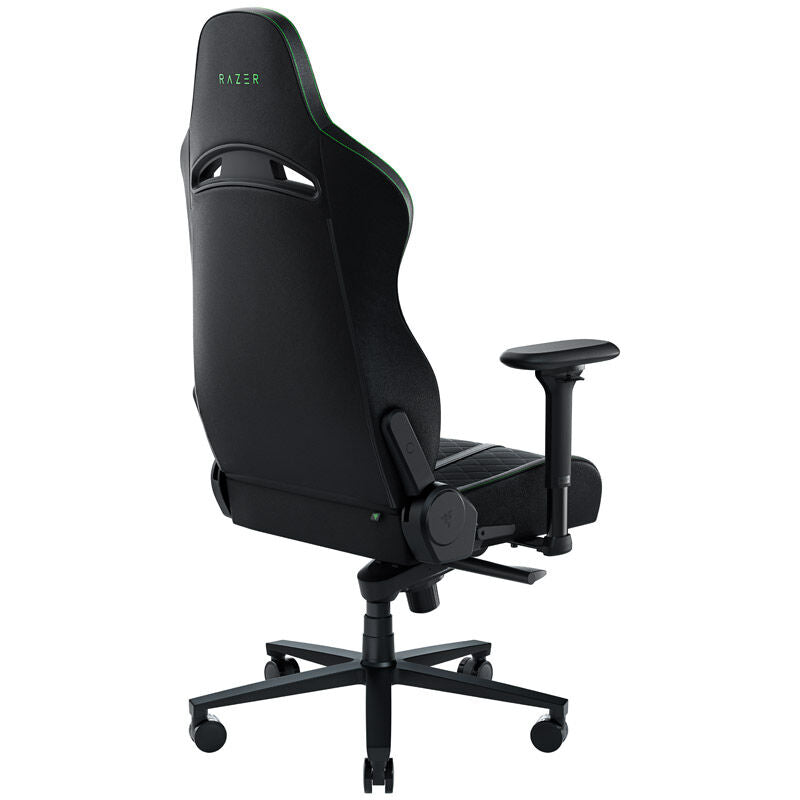 Razer Enki gamingstol svart grønn montert i gamingrom