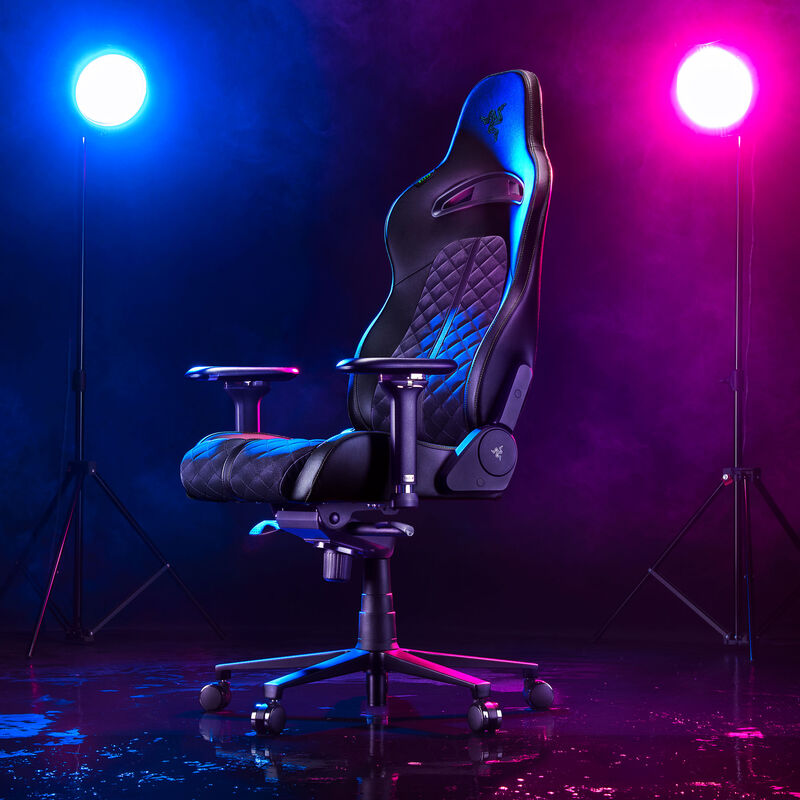 Razer Enki gamingstol svart sideprofil