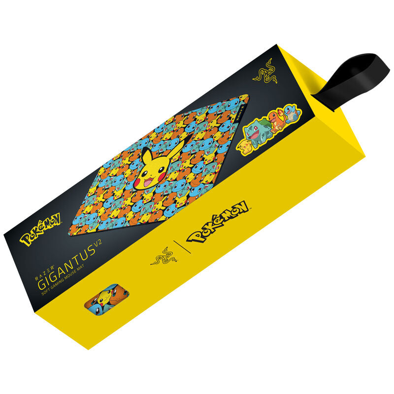 Razer Gigantus V2 musematte Pokémon Kanto Starters Edition M logo og design