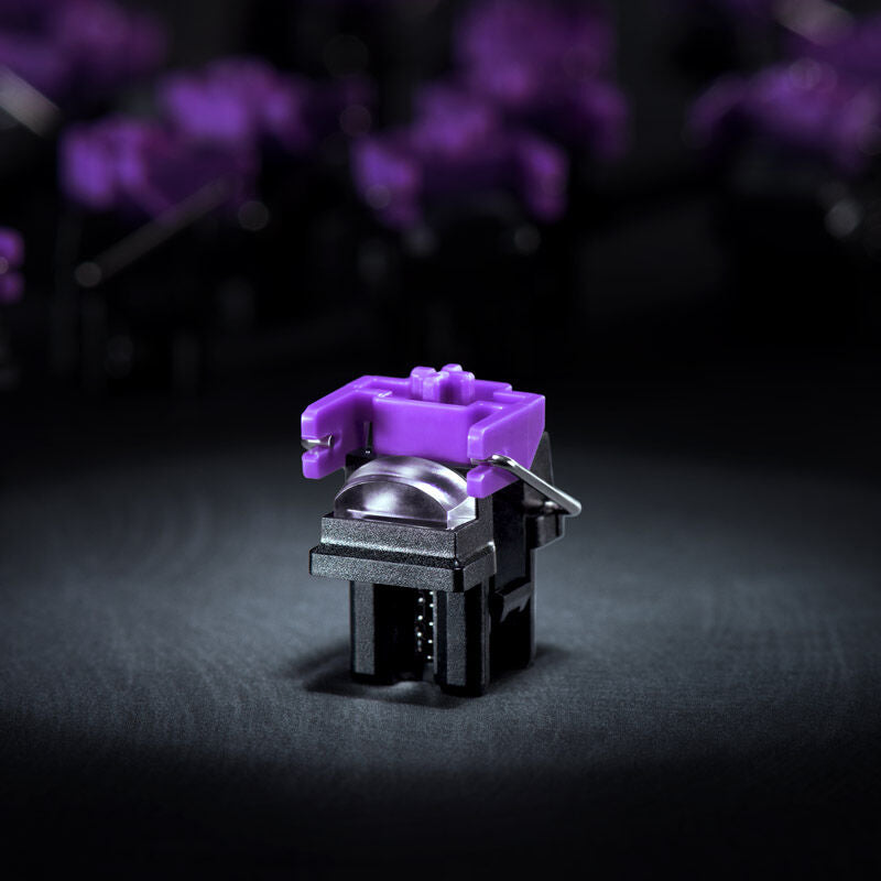 Razer Huntsman Mini 60 % gamingtastatur Clicky Purple Optical svart tastatur layout