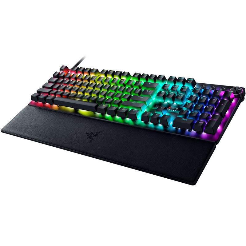 Razer Huntsman V3 Pro tastatur montert med RGB-lys