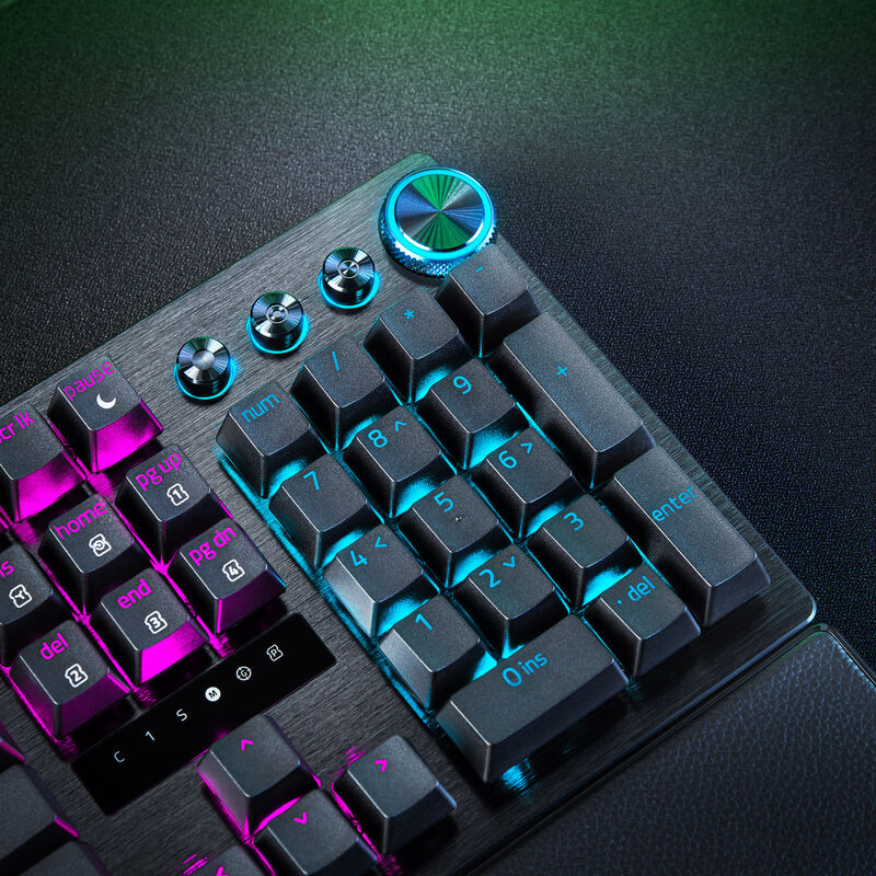 Sideprofil av Razer Huntsman V3 Pro tastatur