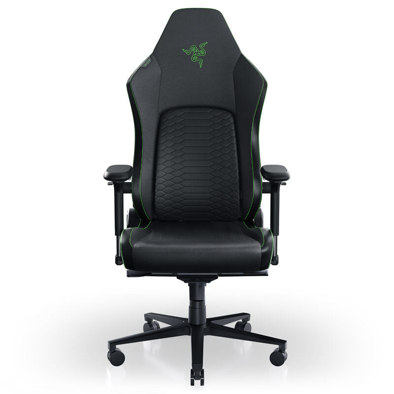 Razer Iskur V2 gamingstol grønn PU-lær 4D armlener bakside
