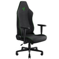 Razer Iskur V2 X gamingstol integrert korsryggstøtte stoff svart forfra