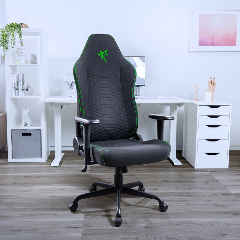Razer Iskur V2 X gamingstol integrert korsryggstøtte stoff - Razer