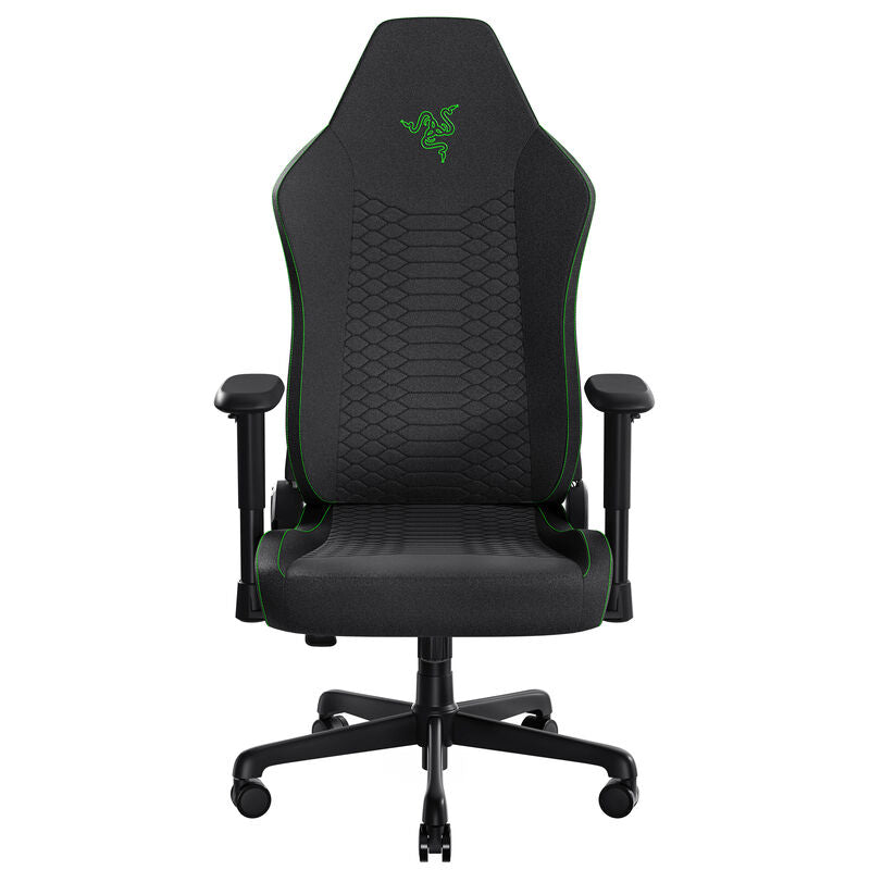 Razer Iskur V2 X gamingstol integrert korsryggstøtte stoff svart bakside