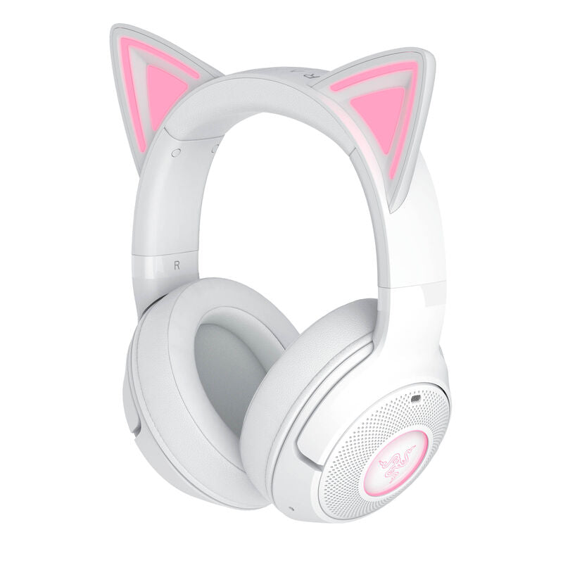 Razer Kraken Kitty V2 BT trådløs gamingheadset forfra hvit