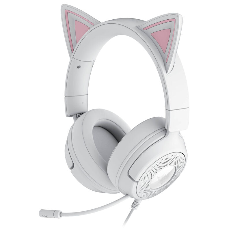 Razer Kraken Kitty V3 X kablet gamingheadset hvit forfra