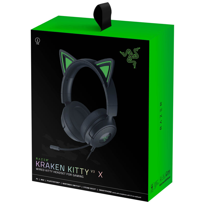 Razer Kraken Kitty V3 X kablet gamingheadset 7.1 Surround hvit - Razer