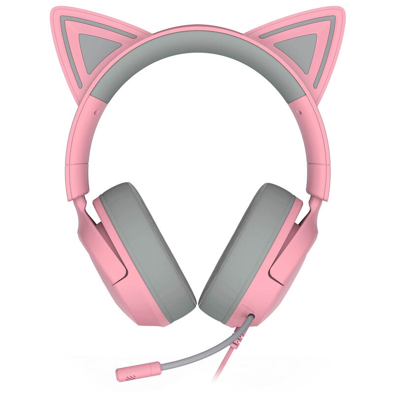 Razer Kraken Kitty V3 X kablet gamingheadset nærbilde av øreputer