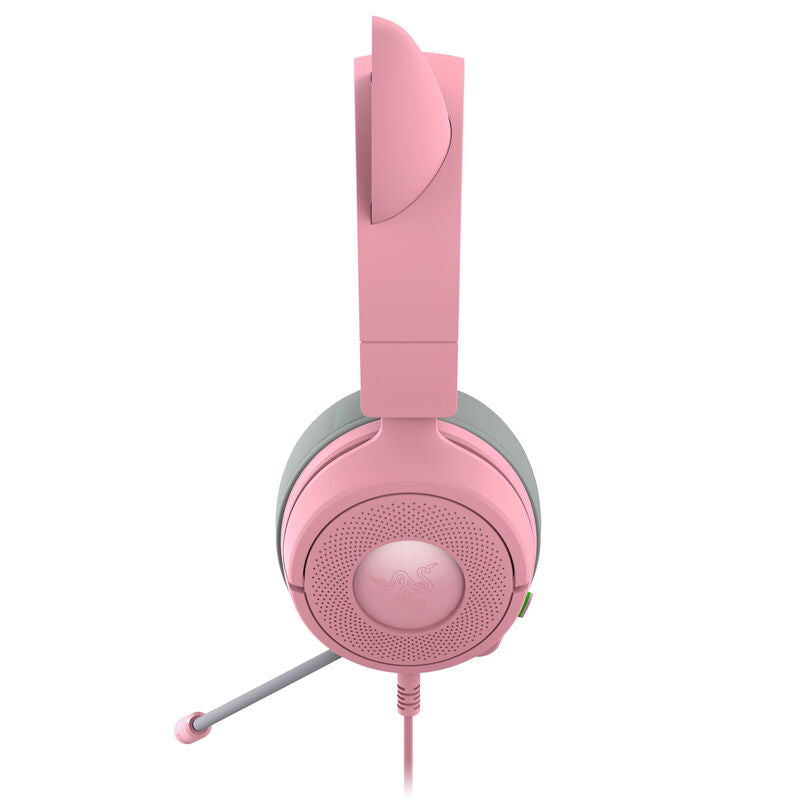 Razer Kraken Kitty V3 X kablet gamingheadset montert på hode