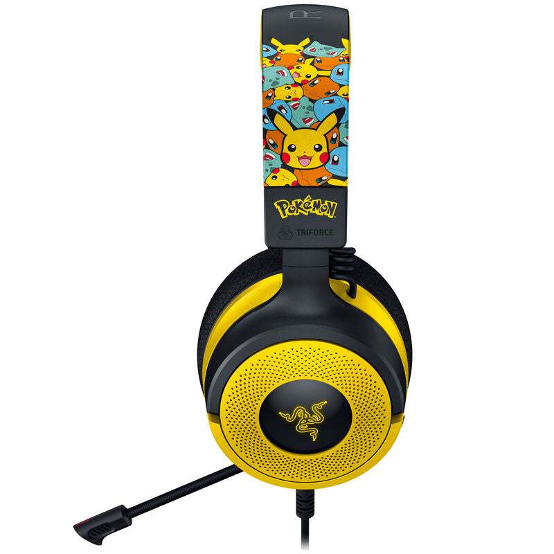 Razer Kraken V4 X gamingheadset kablet Chroma detalj av øreputer