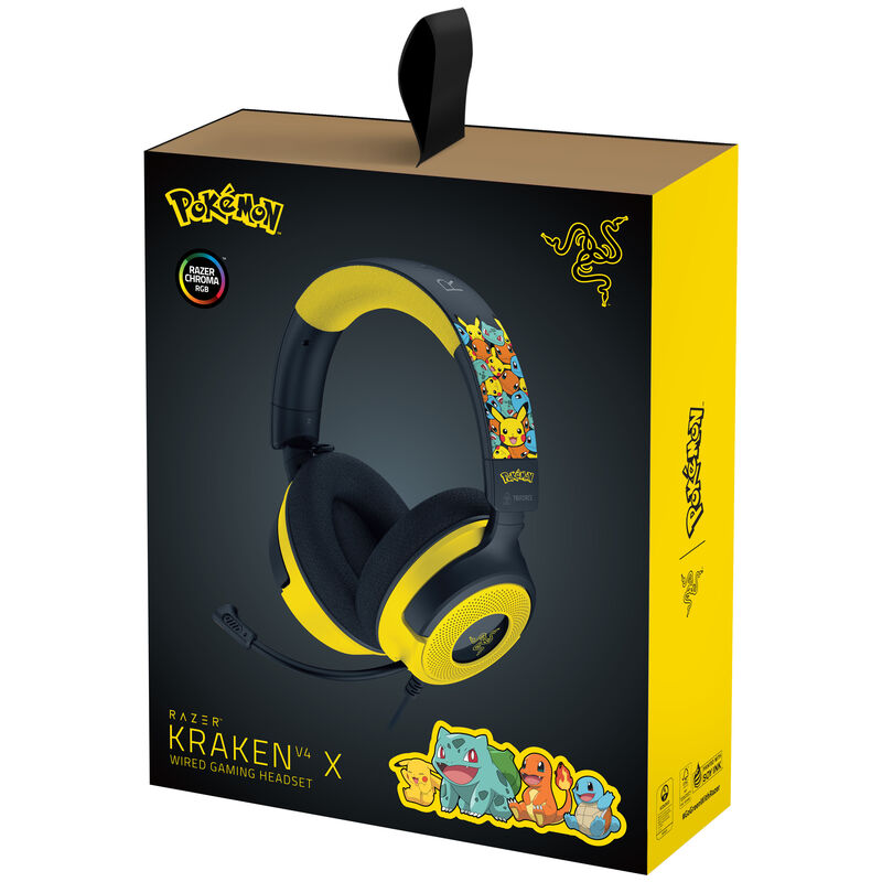 Razer Kraken V4 X gamingheadset kablet Chroma nærbilde av mikrofon
