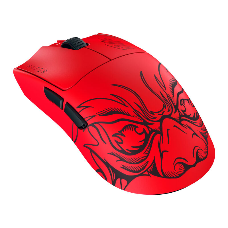 Razer Viper V3 Pro Faker Edition trådløs gamingmus 35K DPI rød forfra