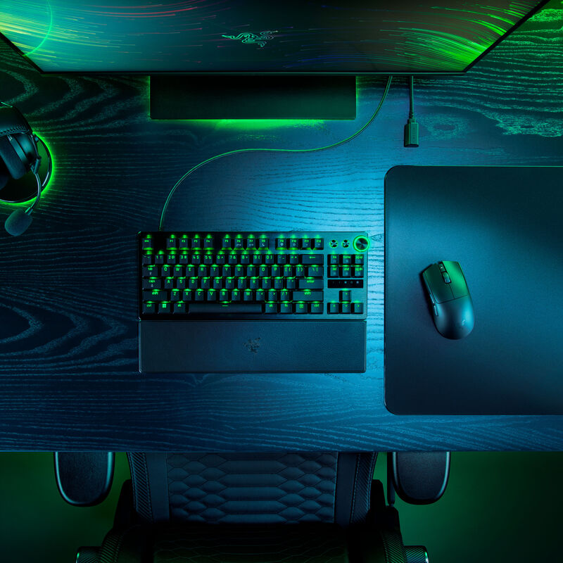 Detalj av Razer Viper V3 Pro gamingmus knapp
