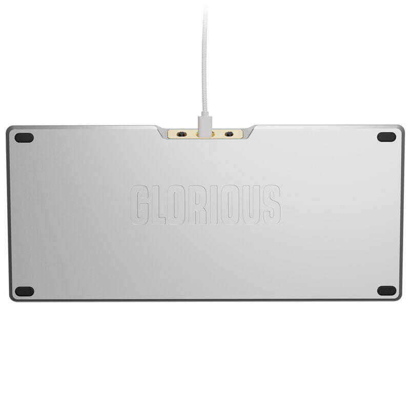 RGB-belysning på Glorious GMMK 3 Pro HE 75 % gamingtastatur sølv
