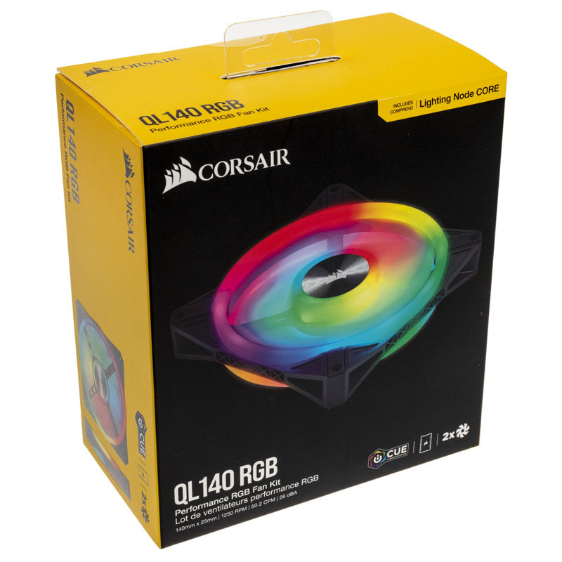 RGB-effekter på Corsair iCUE QL140 RGB PWM vifte 2-pack