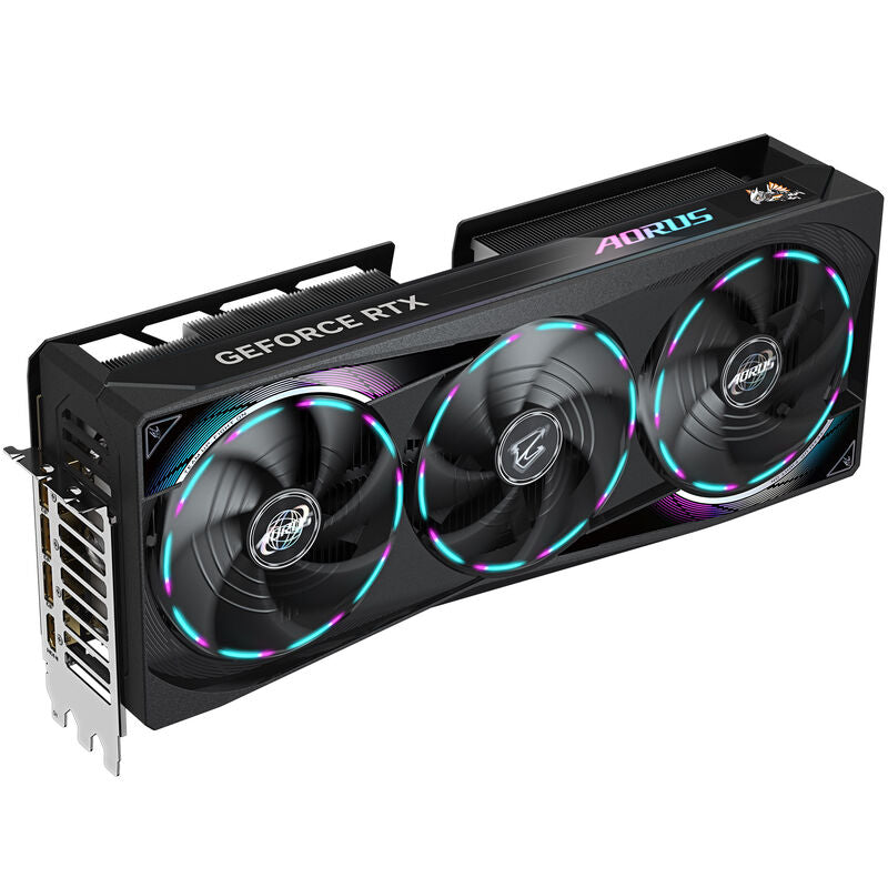 RGB-effekter på Gigabyte Aorus RTX 5080 Master grafikkort