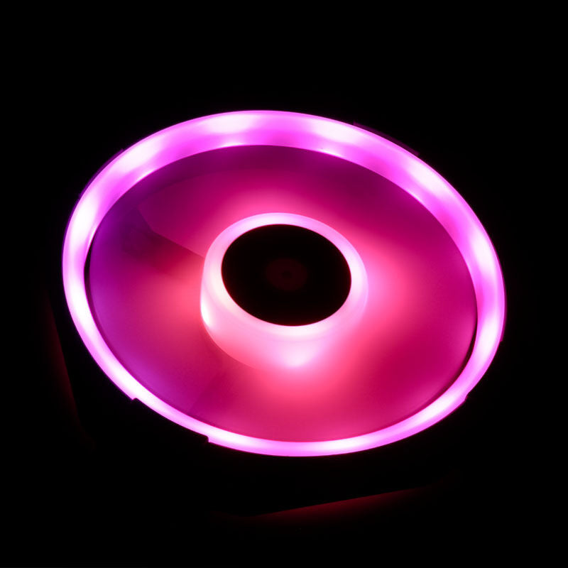 RGB-lys-effekter på Corsair LL140 RGB PWM vifte 140 mm 2-pakning