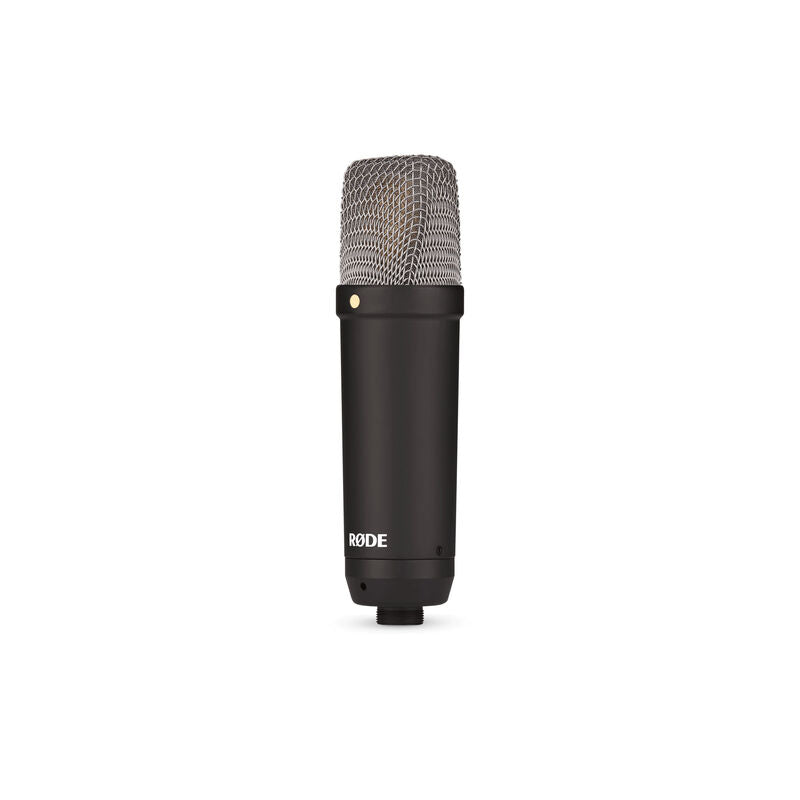 Nærbilde av Røde NT1 Signature Black kondensatormikrofon XLR-tilkobling