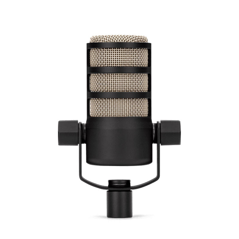 Detalj av Rode PodMic dynamisk mikrofon XLR niere svart