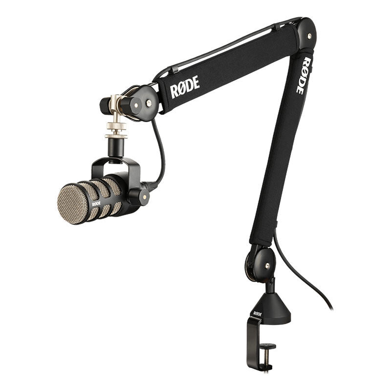 Rode PSA1+ mikrofonarm bordstativ 360° svart bakside
