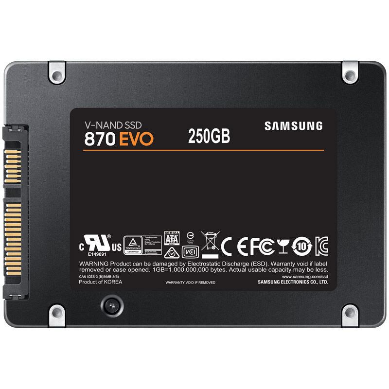 Samsung 870 EVO 2,5 SSD 250 GB pakke