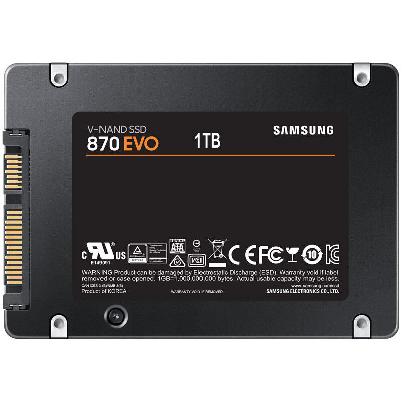 Samsung 870 EVO 2,5" SATA SSD 1 TB 560 MB/s sideprofil