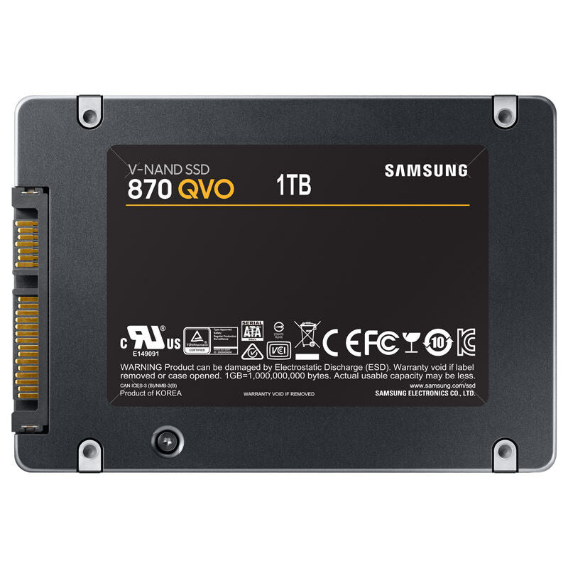 Samsung 870 QVO 2,5 SSD 1 TB SATA III med tilkoblingsport
