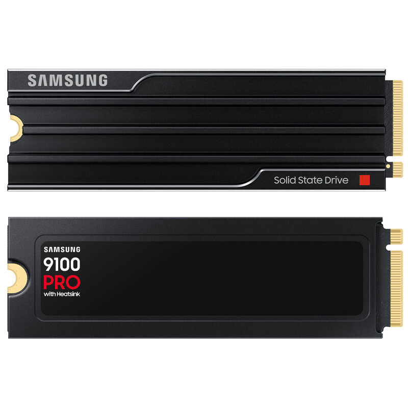 Samsung 9100 PRO NVMe SSD 1 TB PCIe 5.0 M.2 med kjøleribbe produktbilde