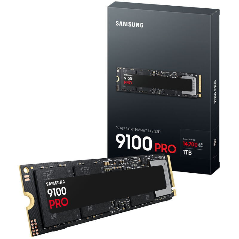 Samsung 9100 PRO NVMe SSD 1 TB PCIe 5.0 M.2 forfra