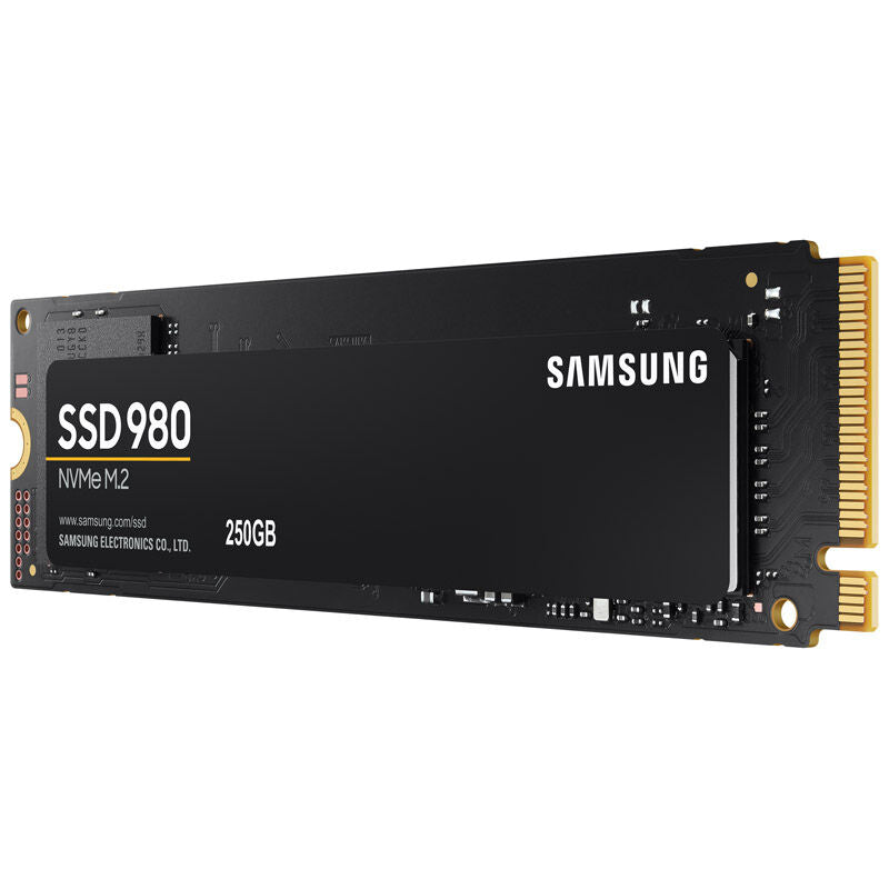 Samsung 980 NVMe SSD 250 GB detalj av kontakter