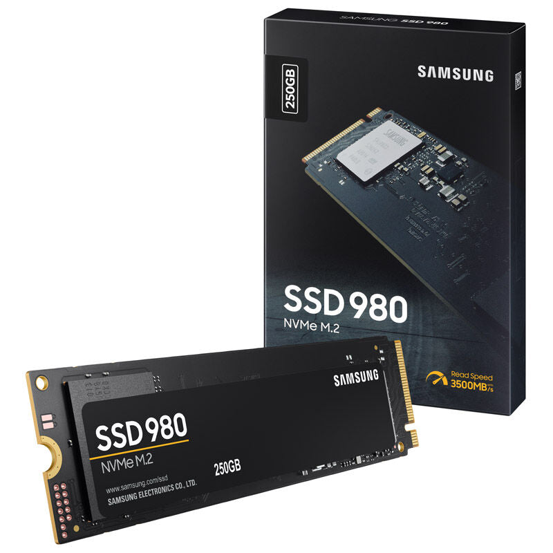 Samsung 980 NVMe SSD 250 GB PCIe 3.0 M.2 forfra