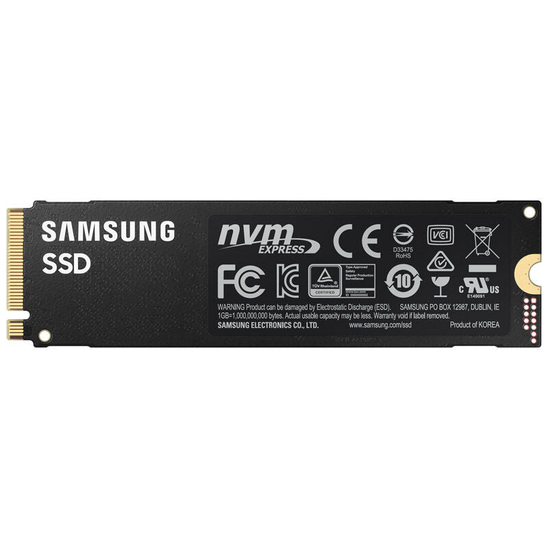 Nærbilde av Samsung 980 PRO NVMe SSD 2 TB PCIe 4.0 M.2 chip
