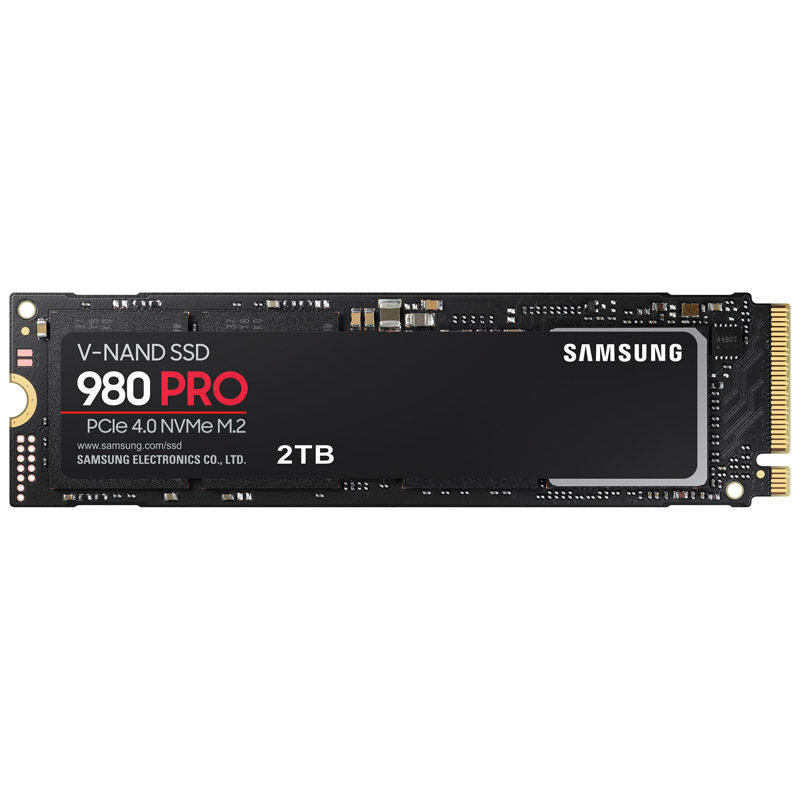 Samsung 980 PRO NVMe SSD 2 TB PCIe 4.0 M.2 montert i PC