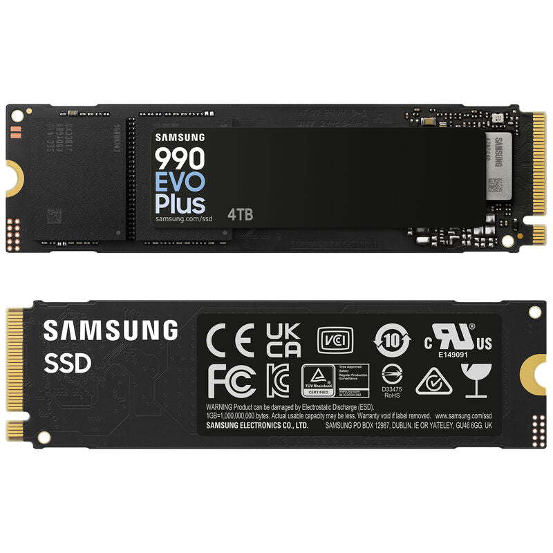 Samsung 990 Evo Plus NVMe SSD 4 TB montert i PC