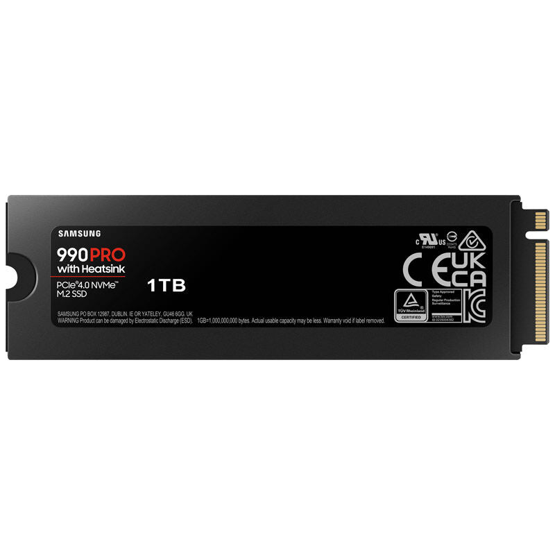 Samsung 990 Pro NVMe SSD 1 TB PCIe 4.0 M.2 med emballasje